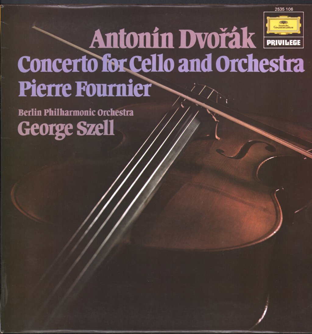Dvorak concerto for cello and orchestra by Pierre Fournier / George ...
